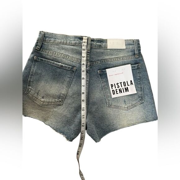 PISTOLA Winston High Rise Cut Off Jean Shorts Size 28 New with Tags MSRP $110 - Picture 7 of 7
